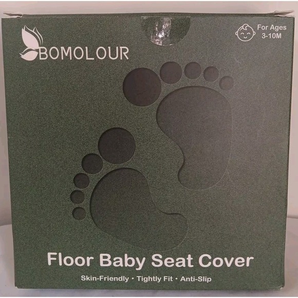 Bumbo Floor Seat Cover Green Forest Animals Baby Safety Strap Ready Anti Slip - Picture 3 of 7